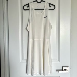 NIKE White NikeCourt Dri-FIT Dress